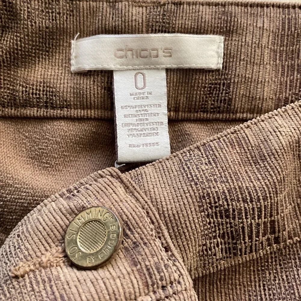 Chico's Brown Snake Print Pants - Picture 6 of 6
